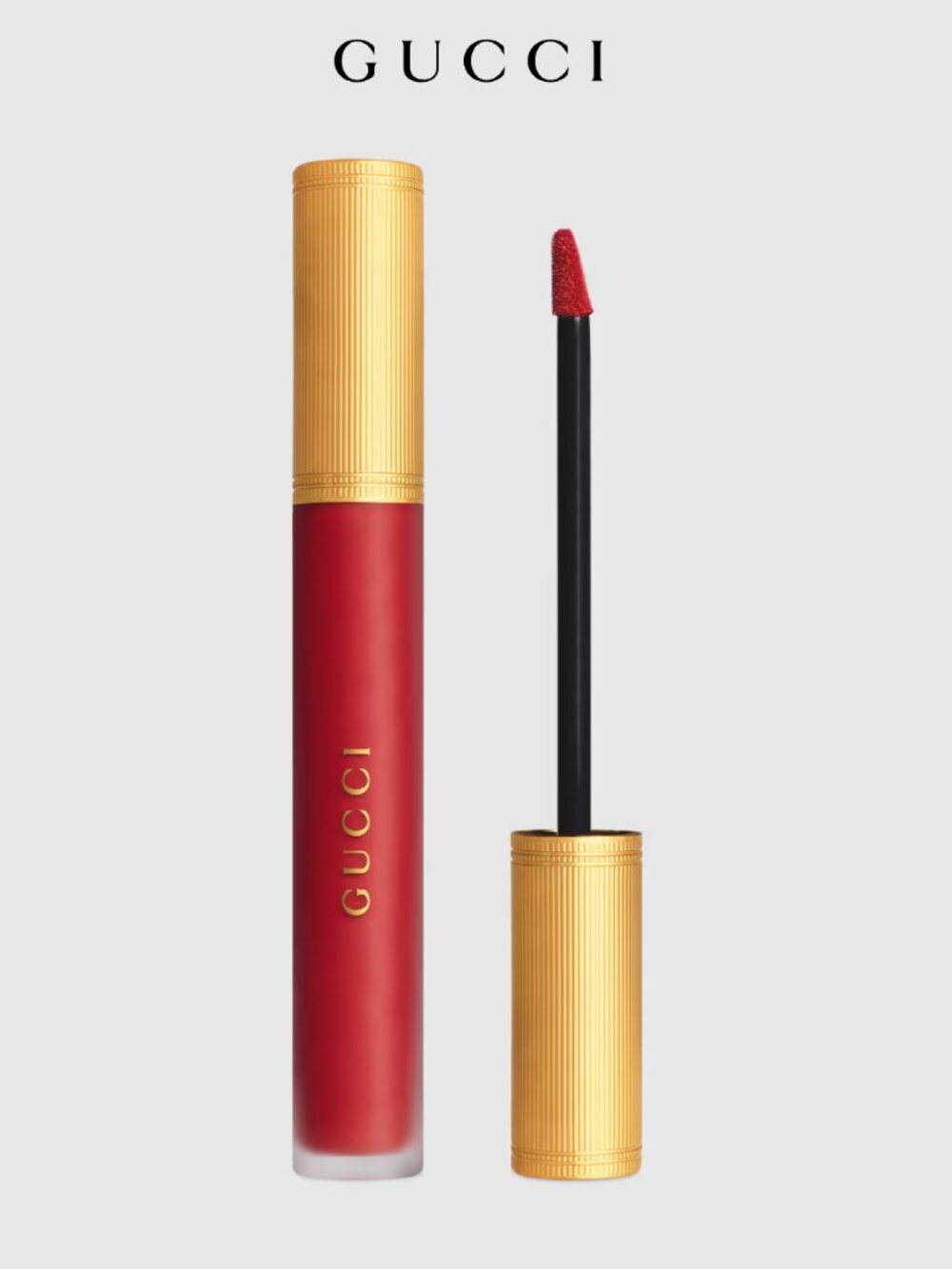 New Gucci Rouge à Lèvres Liquide Mat Transfer-Proof Matte Liquid Lipstick goldie
